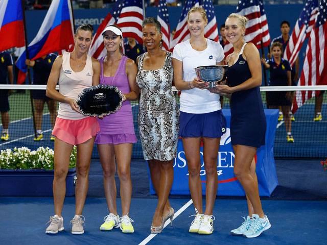 Makarova, Vesnina dash Hingis\'s US Open title dream