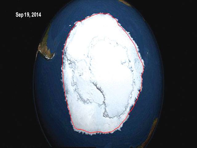 Antarctic sea ice hits record levels