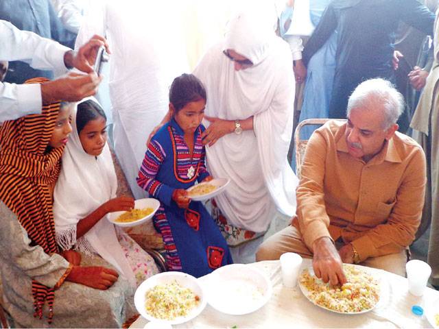 PM, CM celebrate Eid with flood affectees