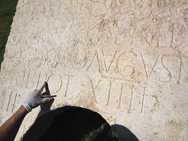 Rare Roman inscription unearthed in Jerusalem