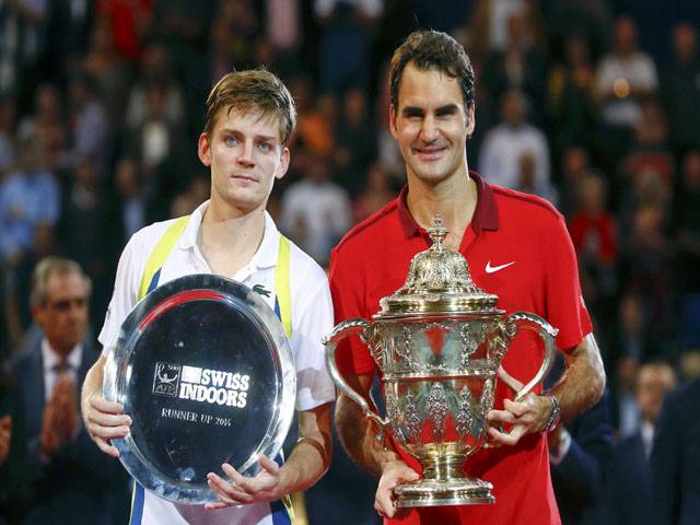 Federer crushes Goffin for sixth Basel title