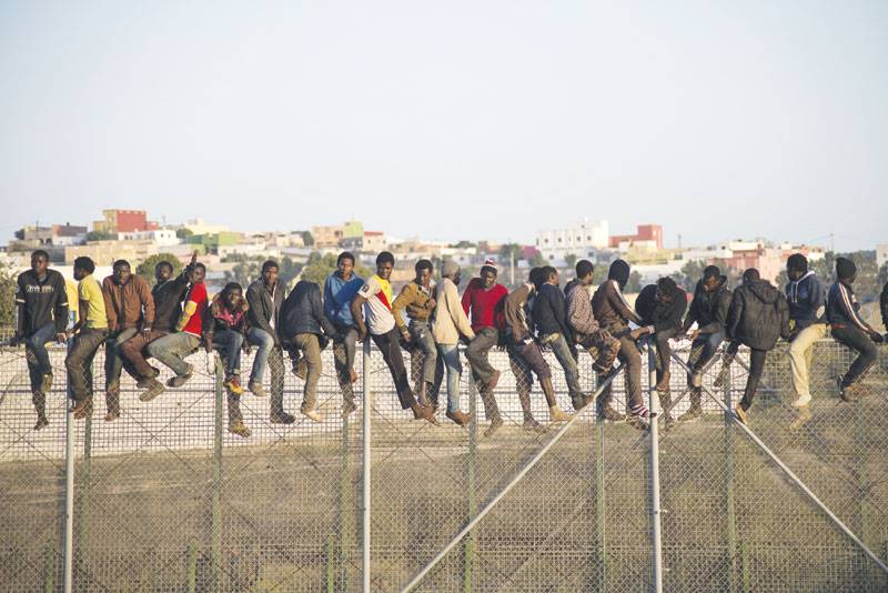 Crossing the fence: desperate migrants’ paths to Europe