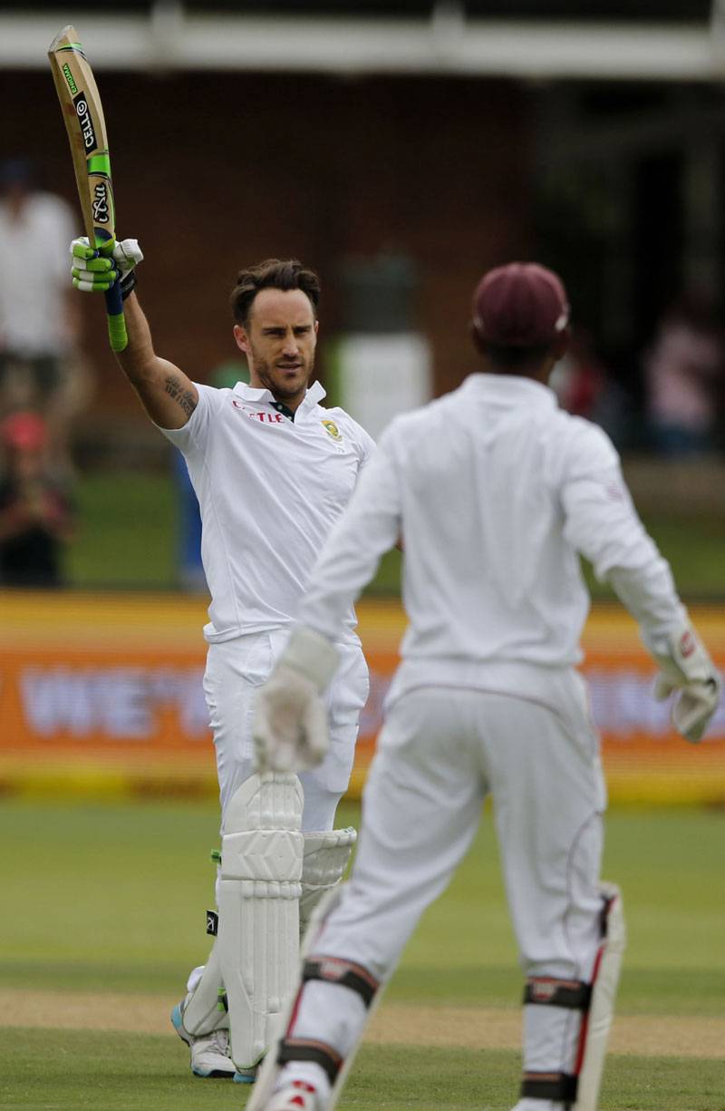 Rain dampens South Africa's chances after Faf’s century