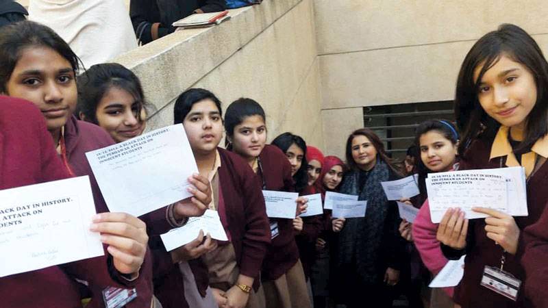 Students pledge to avenge APs carnage thru pen