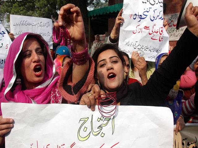 Health workers protest