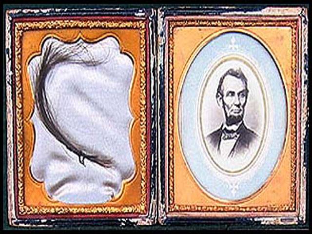 Lock of Abe Lincoln’s hair sells for $25,000