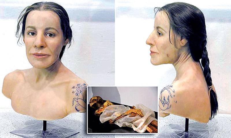  Face of 2,500-yr-old princess recreated 