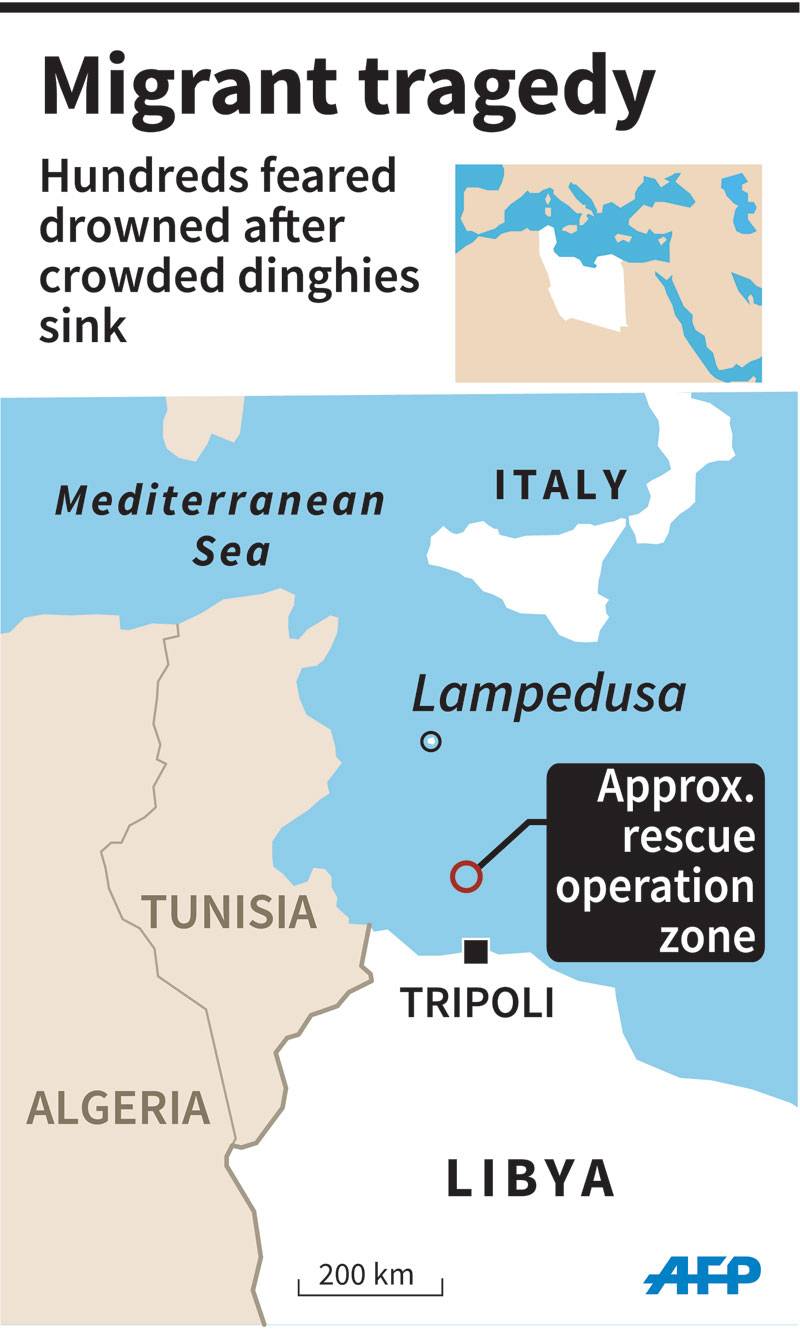 300 feared drowned in new Mediterranean boat tragedy