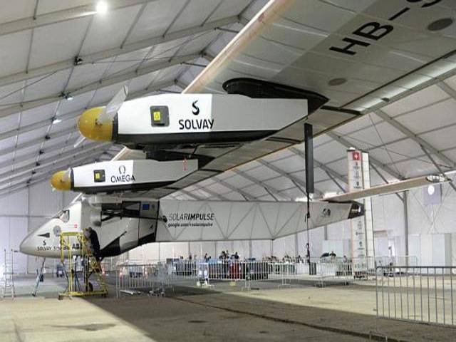 Solar plane takes off for next leg