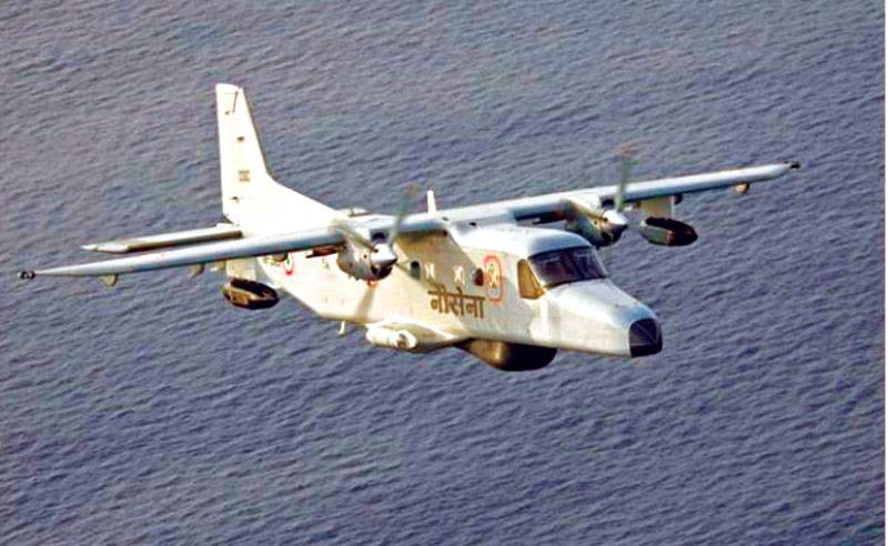 Two missing after India navy plane crashes into sea