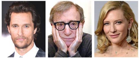Woody Allen, Cate Blanchett, Matthew McConaughey at Cannes? 