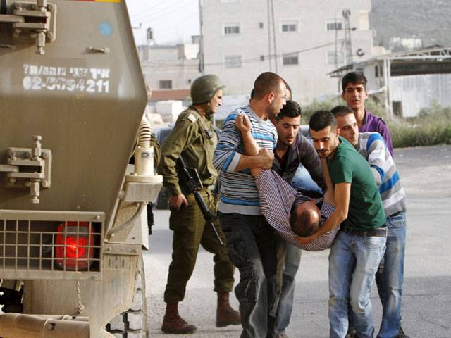  Israeli forces clash with Palestinians
