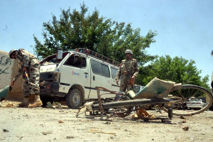  A remote controlled blast in a auto-rickshaw in Quetta