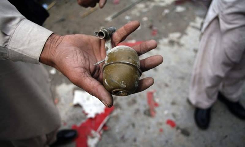 Child injured in hand grenade attack 