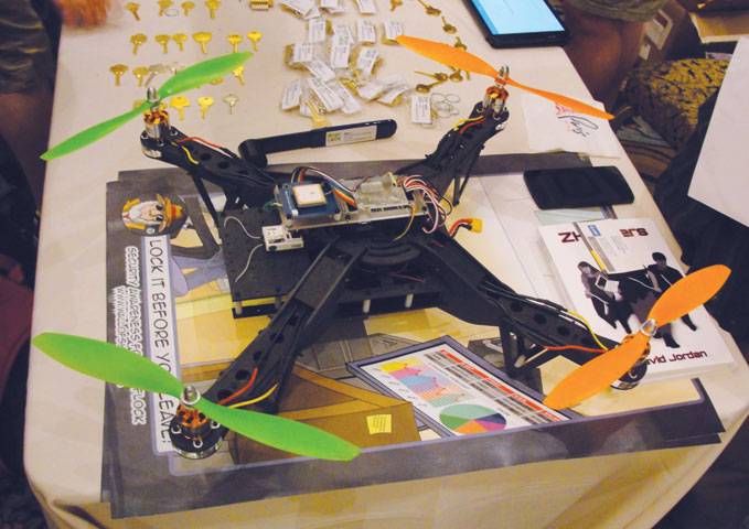 Aerial Assault drone is armed with hacking weapons