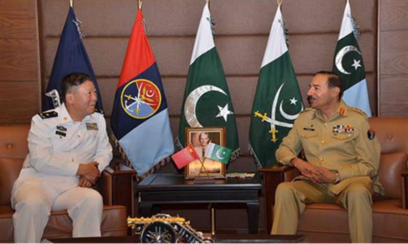 Chinese Rear Admiral meets CJCSC