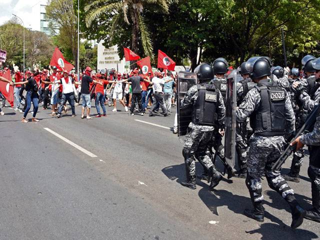 Brazil landless protest
