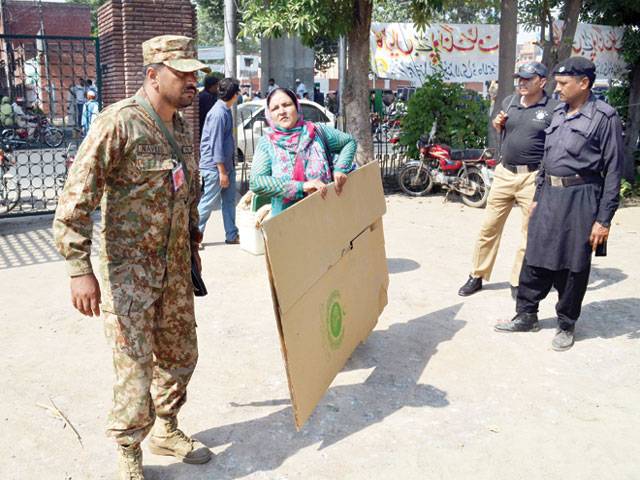 Army in action for peaceful election