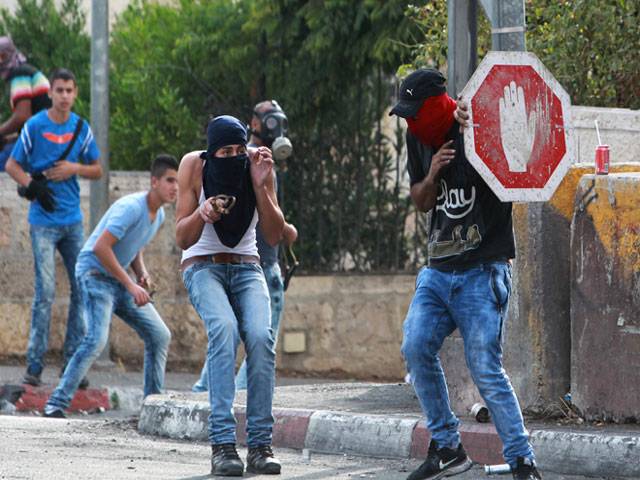  Palestinians clashes with Israeli forces West Bank City of Bethlehem