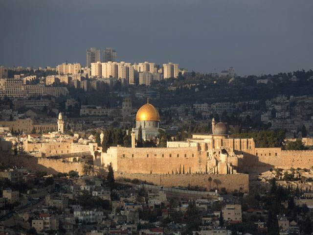 General view ofthe Rock andthe Al-Aqsa Mosque