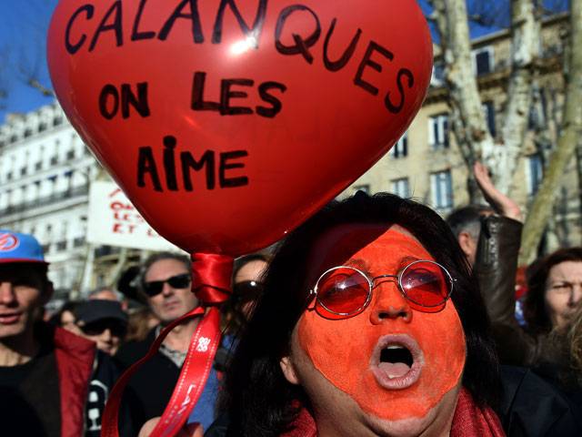 Demonstrators march in France
