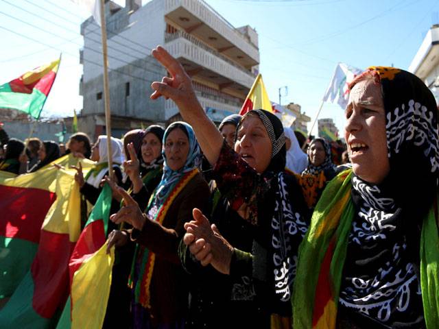 Kurdish women protest1