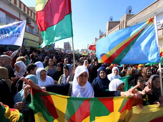 Kurdish women protest1