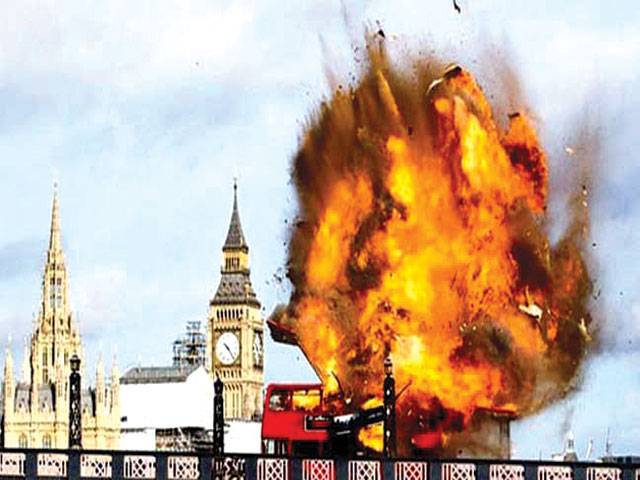 Film stunt explosion shakes Londoners