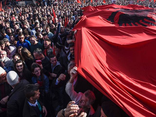 Kosovo anti-government rally