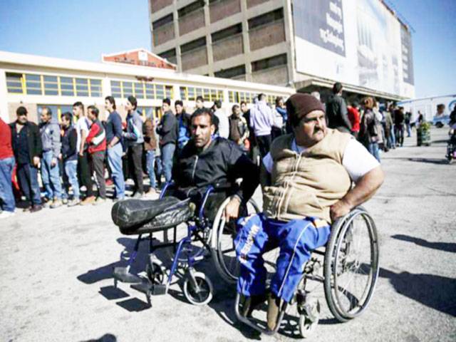 Wheelchair refugees brave boats, border guards, flat tyres on way to Europe 