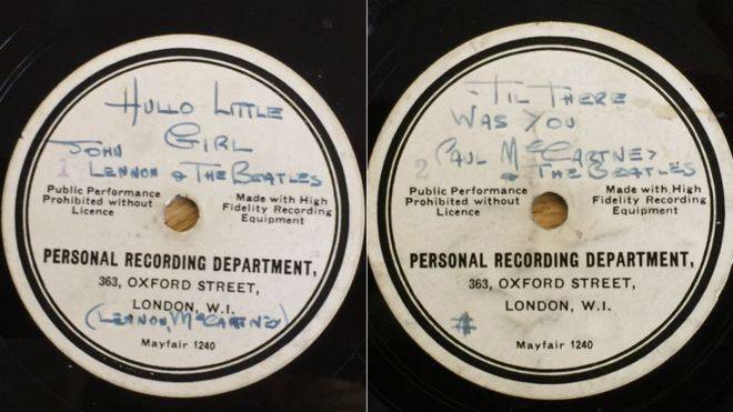 Beatles record sold for £77,500 at auction