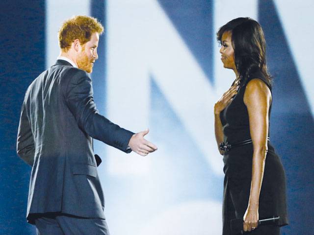 Michelle Obama helps Prince Harry launch second Invictus Games 