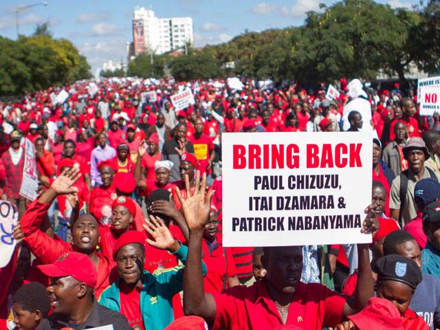 Zimbabwe opposition protest1