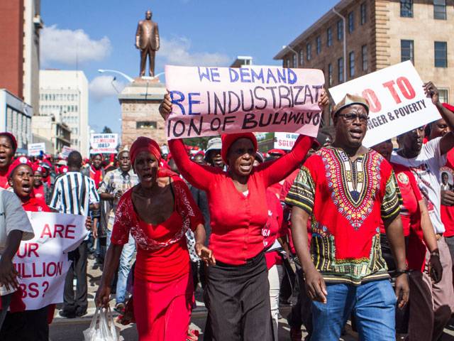 Zimbabwe opposition protest1