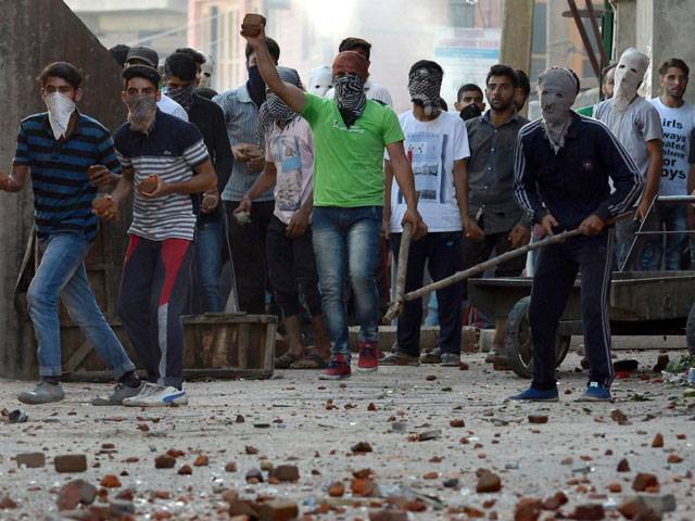 Kashmiri protestors