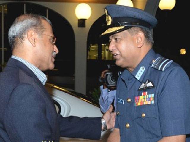 PAF chief reaches Sri Lanka