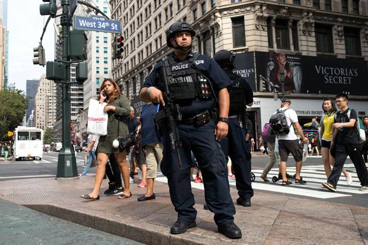 High alert security in New York1