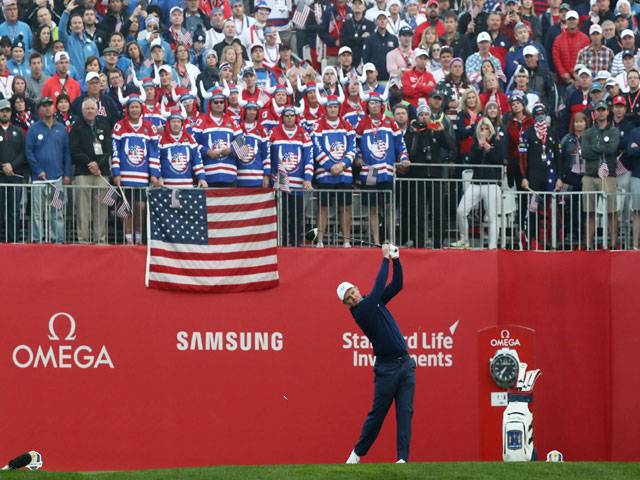 US blank Europe in emotional Ryder Cup start
