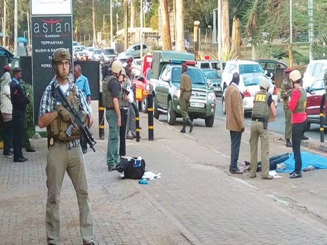 Stabber shot dead outside US embassy in Kenya