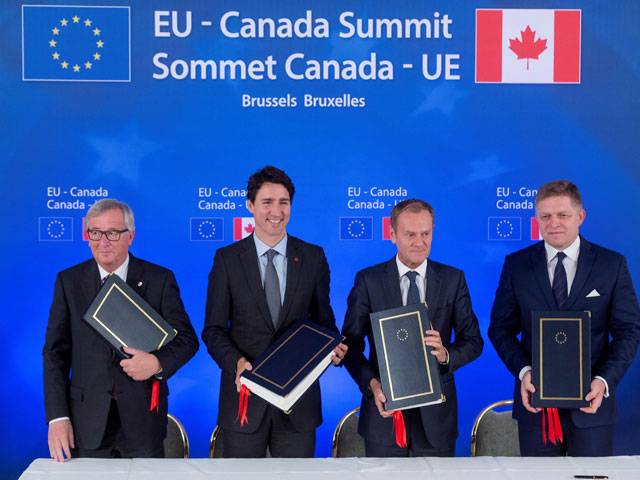 CETA signing ceremony