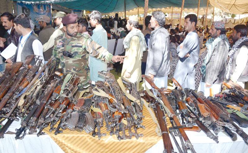 202 militants surrender arms to Balochistan CM