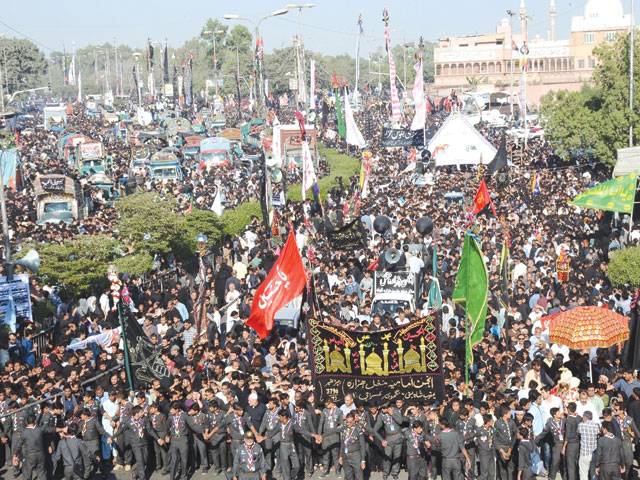 Chehlum procession concludes peacefully