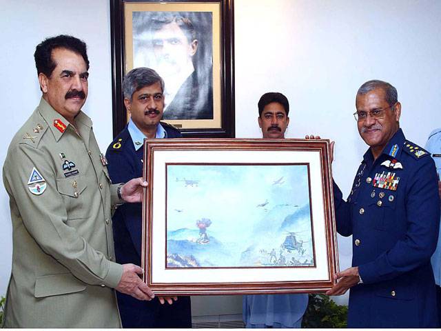  Gen Raheel Sharif guard of honour his farewell visit to Air Headquarters