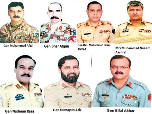 Seven made lieutenant-generals