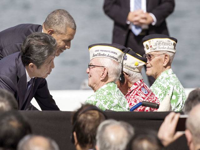 Abe, Obama laud reconciliation at Pearl Harbour