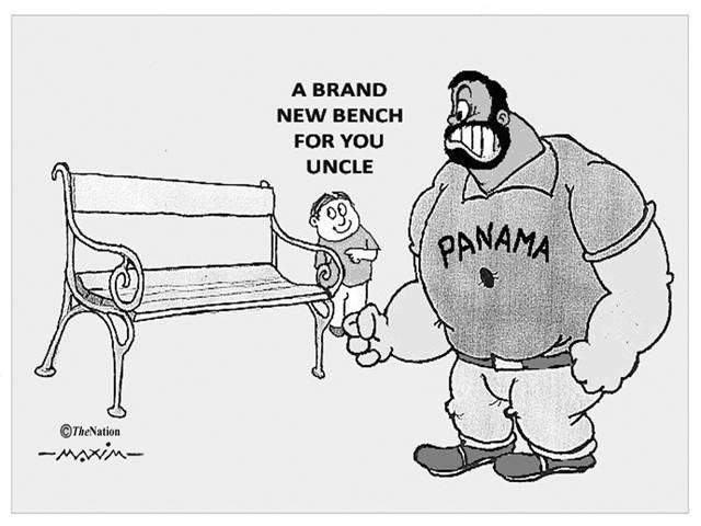 A BRAND NEW BENCH FOR YOU UNCLE PANAMA