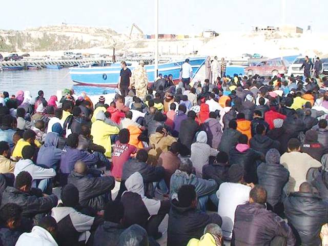 Libyan coastguard intercepts 700 migrants