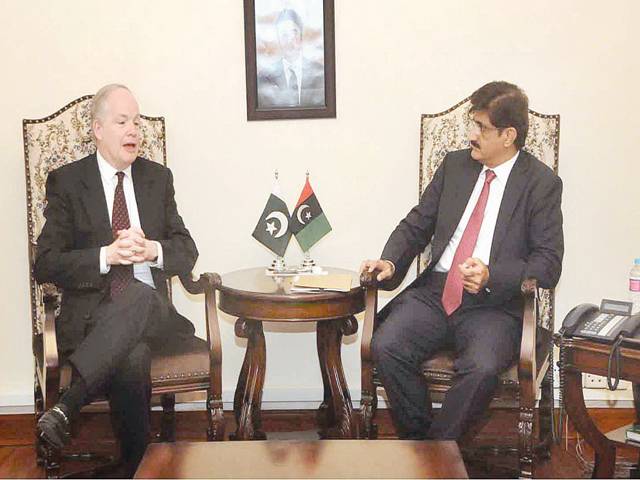 Murad discusses development projects with USAID team 