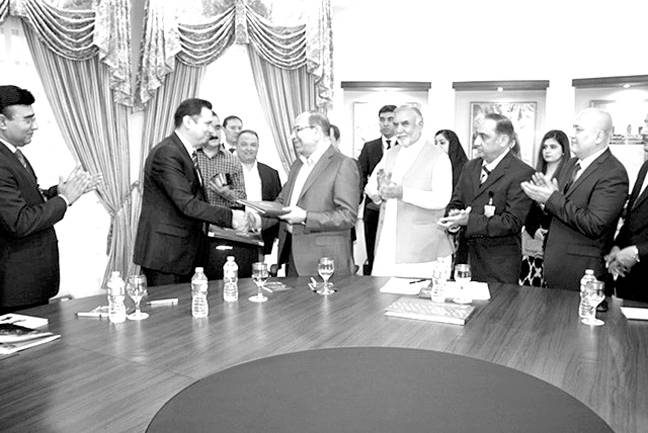 Uzbek deputy PM meets Malik Riaz, MoU signed