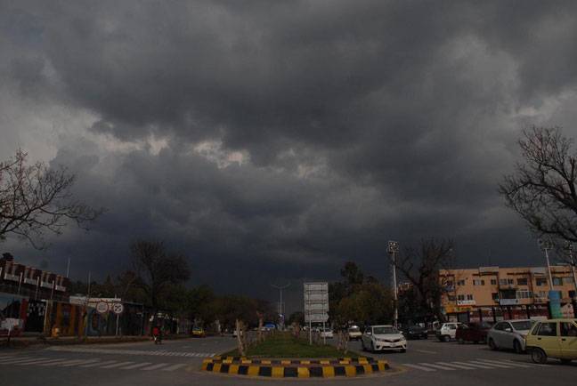 An attractive view of clouds in Islamabad